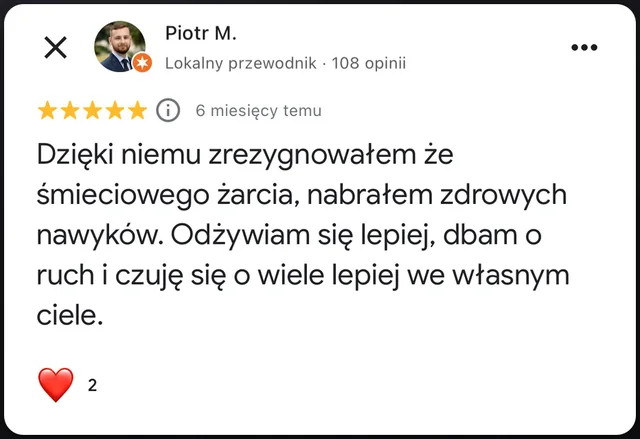 Opinia w Google
