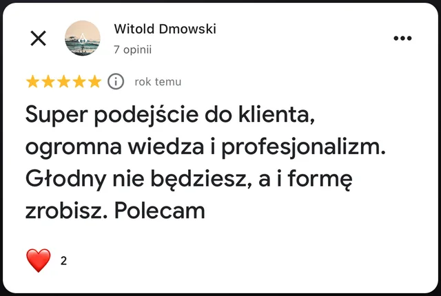 Opinia w Google