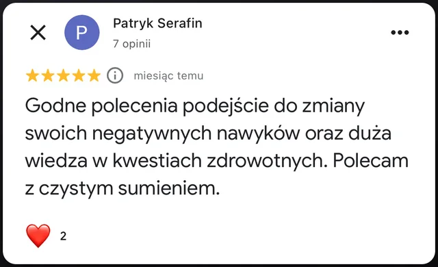 Opinia w Google