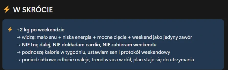 Blok W skrócie z decyzją zapisaną w Sterowni