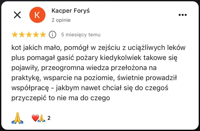 Opinia w Google