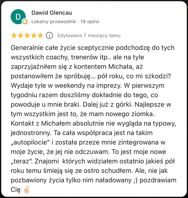 Opinia w Google